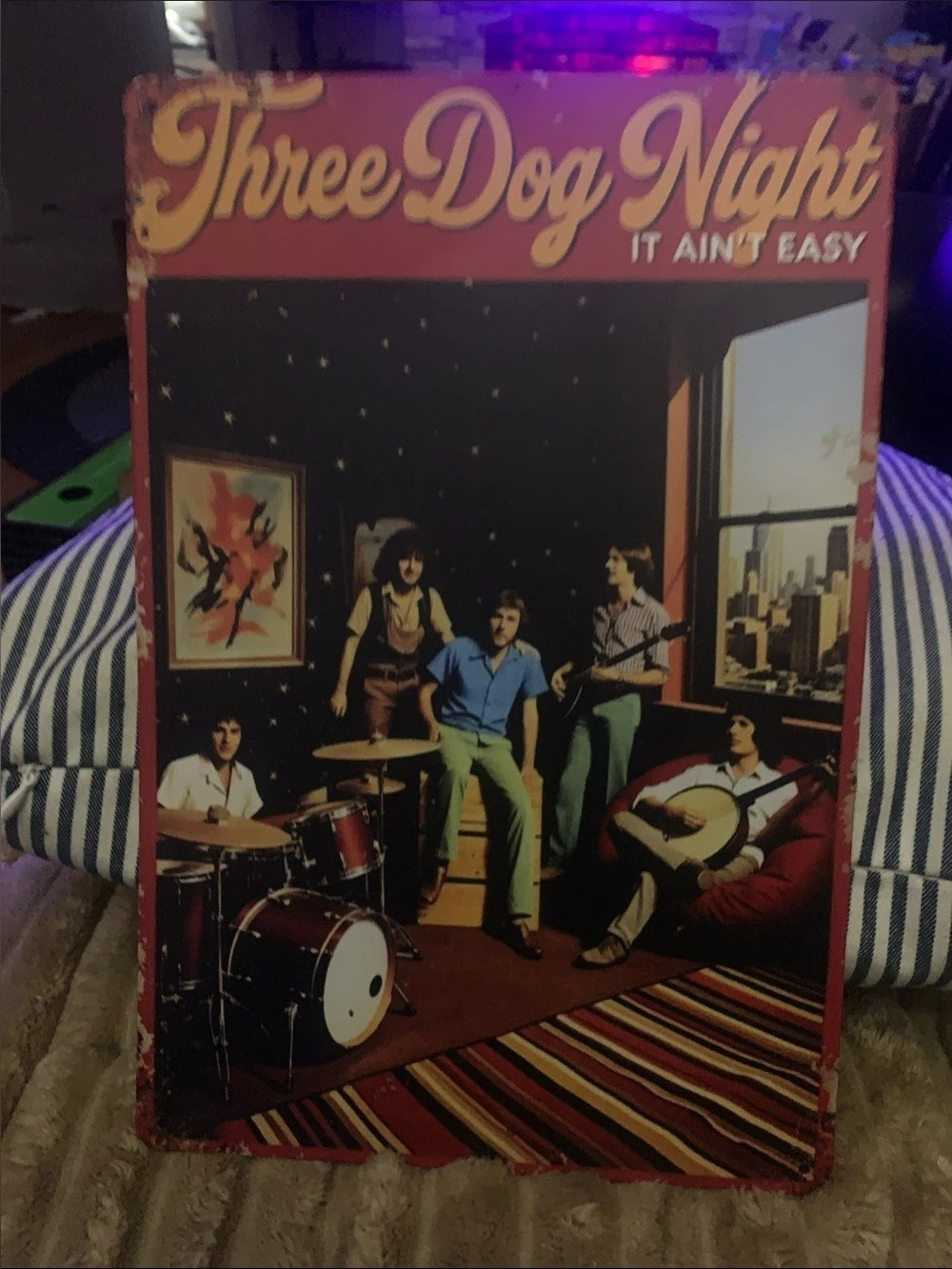 Three Dog Night It Ain't Easy Album Cover Tin Sign